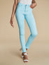 Jean skinny uni à taille haute - Bleu ciel - 6