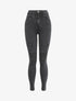 Jean biker skinny à taille haute - Gris foncé - 4