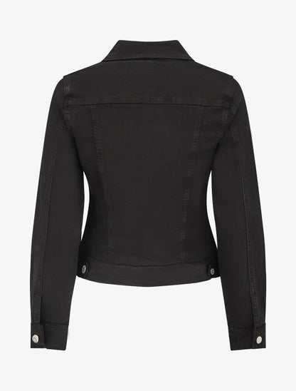 Veste en jean coupe droite - Noir - 2