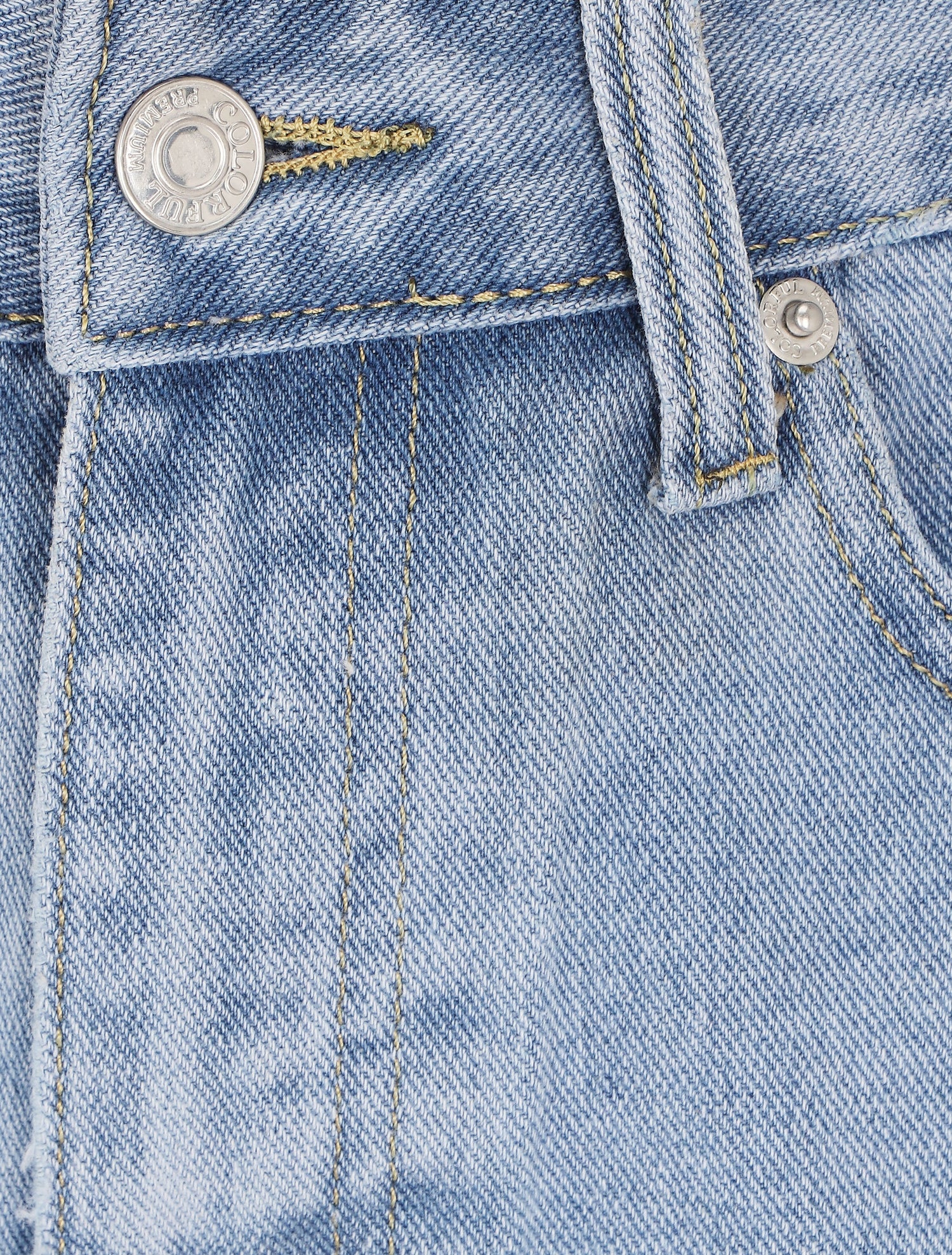 Short en jean à bords effilochés - Bleu clair - 3
