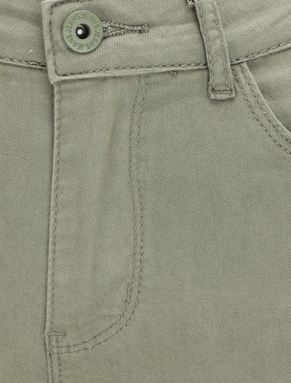 Jean slim uni push up - Kaki - 3