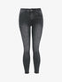 Jean skinny taille haute à déchirures - Noir - 4