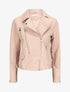Perfecto en simili à zips décoratifs - Rose - 3