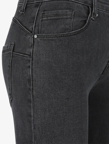 Jean skinny push up à taille haute - Gris foncé - 3
