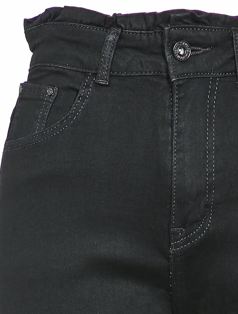 Jean mom à taille empire - Noir - 3