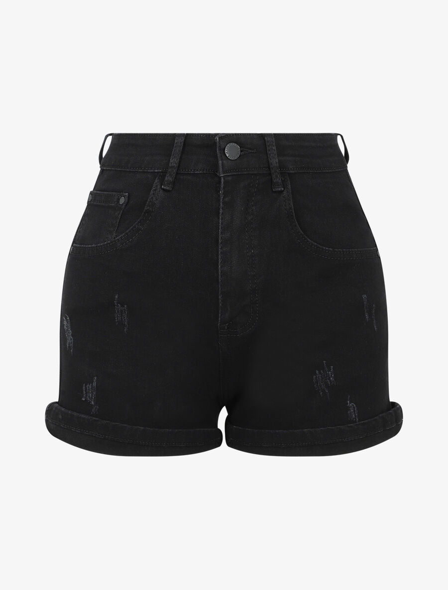 Short push-up à griffures - Noir - 4