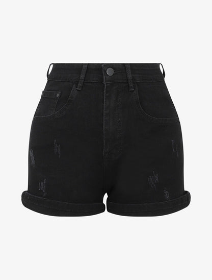Short push-up à griffures - Noir - 4