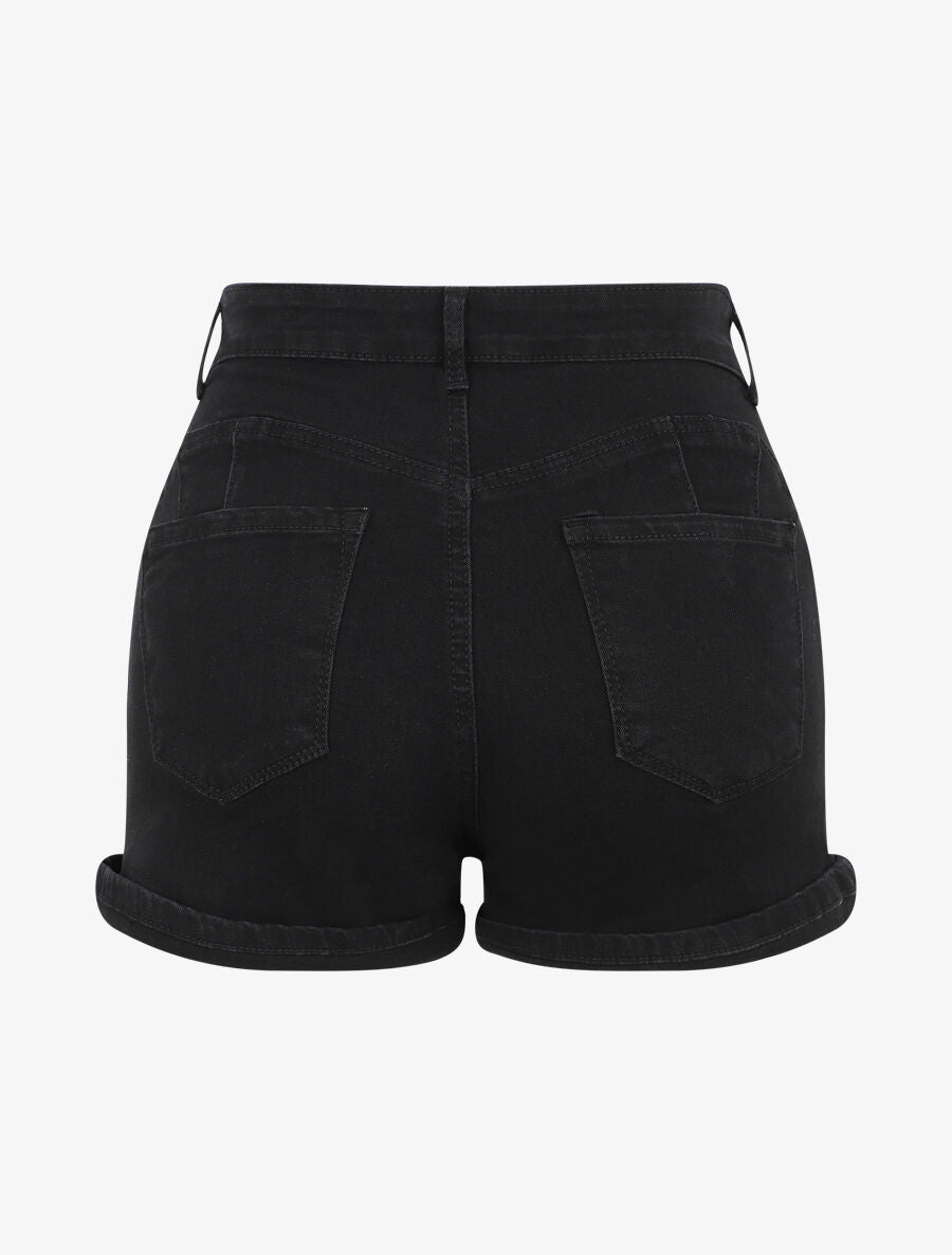 Short push-up à griffures - Noir - 2