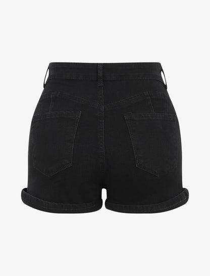 Short push-up à griffures - Noir - 2