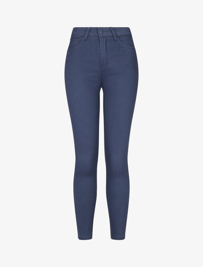 Jean skinny 7/8 push up - Bleu - 1