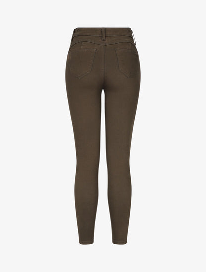 Jean skinny 7/8 push up - Kaki - 2