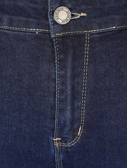 Jean grande taille coupe slim - Bleu - 3