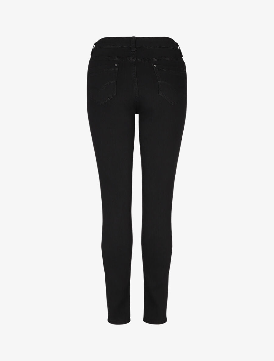 Jean grande taille coupe slim - Noir - 2
