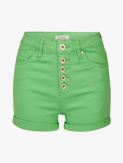 Mini short à boutonnière - Vert pomme - 3
