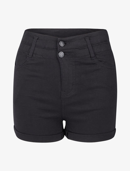 Short taille style mom fit - Noir - 1