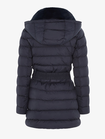 Doudoune matelassée zip en biais - Marine - 2