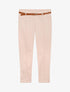 Pantalon slim taille haute - Rose - 1