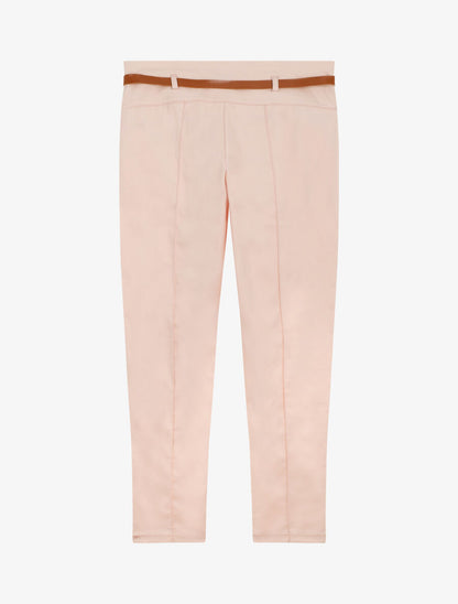 Pantalon slim taille haute - Rose - 2