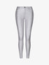 Pantalon lamé coupe skinny - Argent - 1