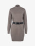 Robe-pull stretch coupe boule - Taupe - 1