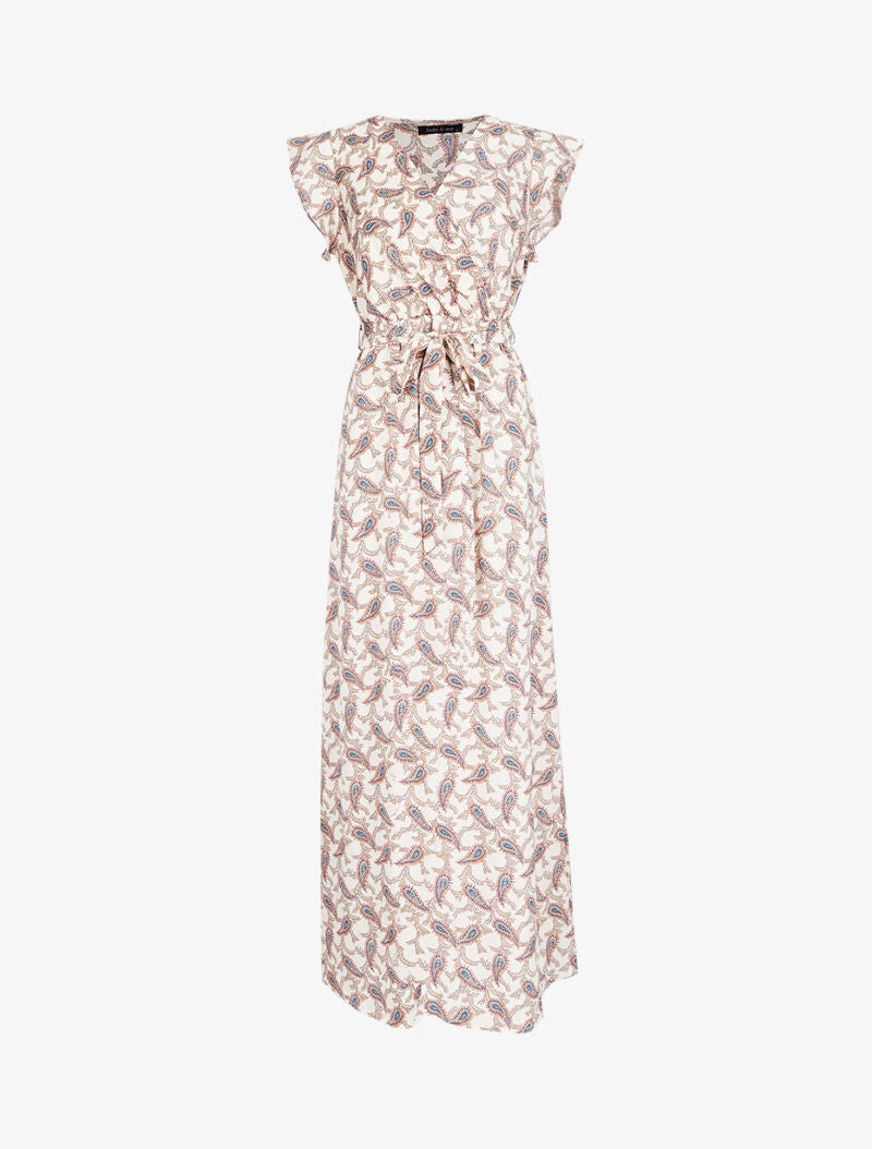 Robe à imprimé cachemire - beige - 1