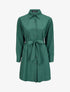 Robe chemise ample à ceinture - Vert émeraude - 1