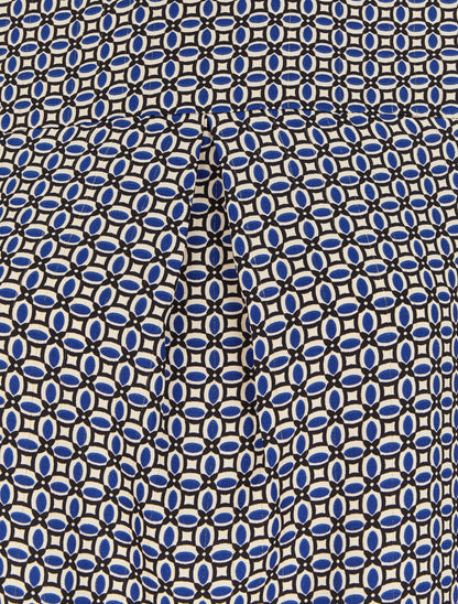 Blouse à motifs graphiques - Bleu - 3