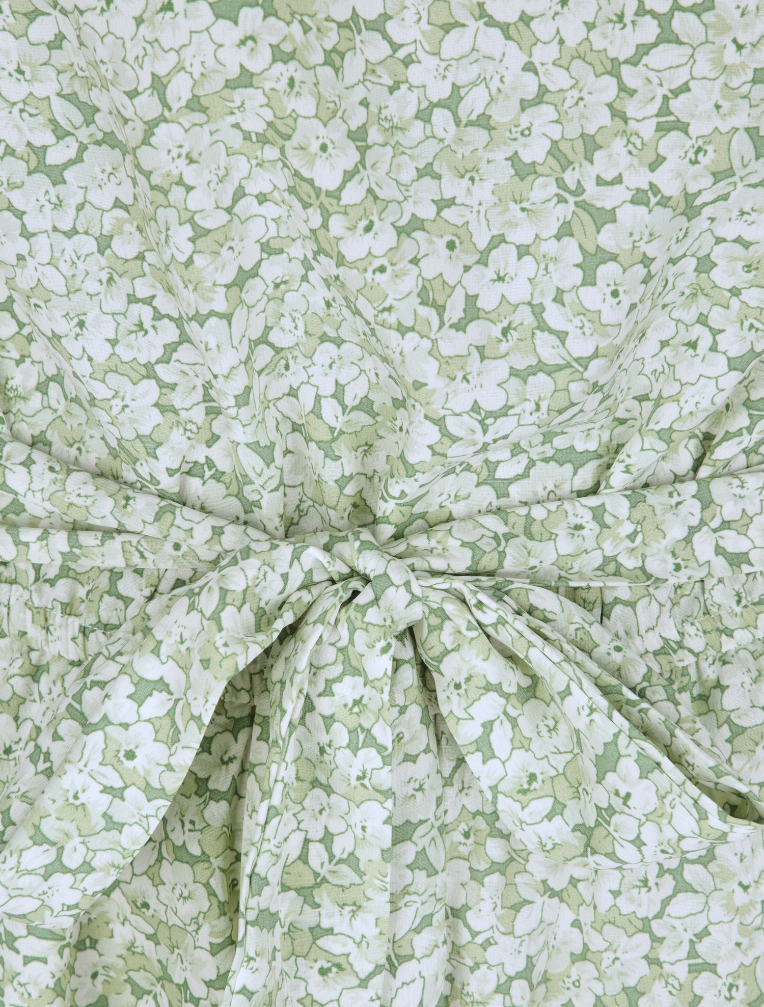 Combishort à imprimé fleuri - Vert - 3