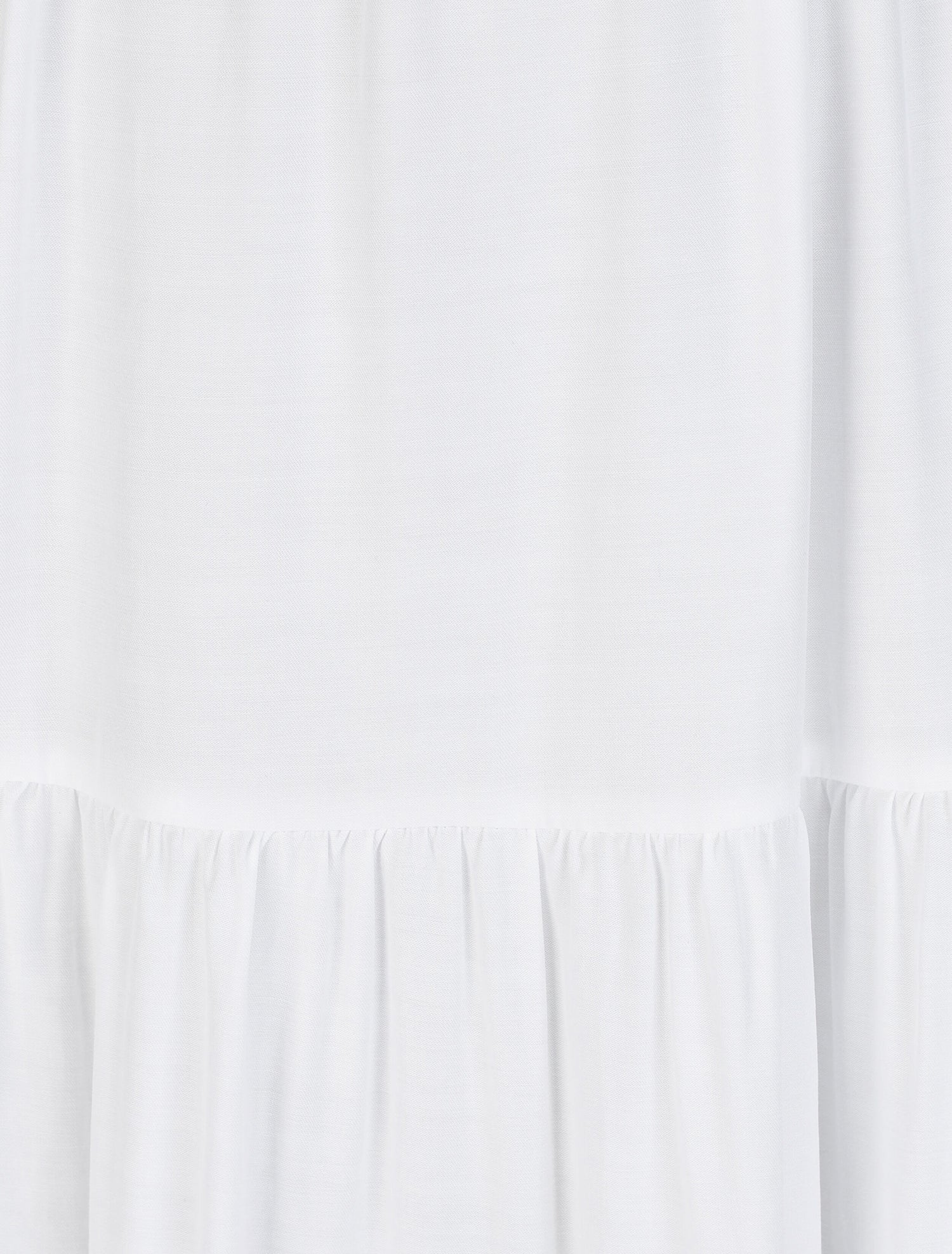 Robe longue empire unie à bretelles à perles - Blanc - 3