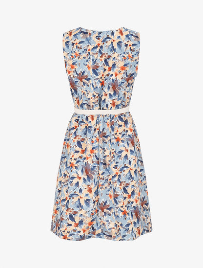 Robe patineuse imprimé fleurs d&