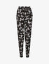 Pantalon harem imprimé tulipes - Noir - 5