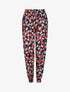 Pantalon harem imprimé feuilles d&