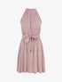 Robe cintrée à imprimé moucheté - Rose clair - 1