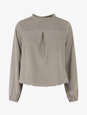 Top fluide imprimé graphique - Vert gris - 1