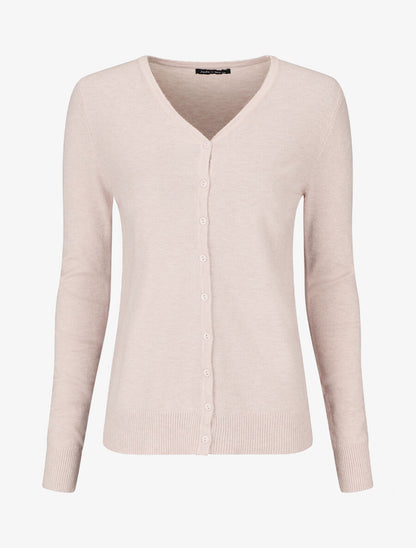 Gilet classique col V - Beige - 1