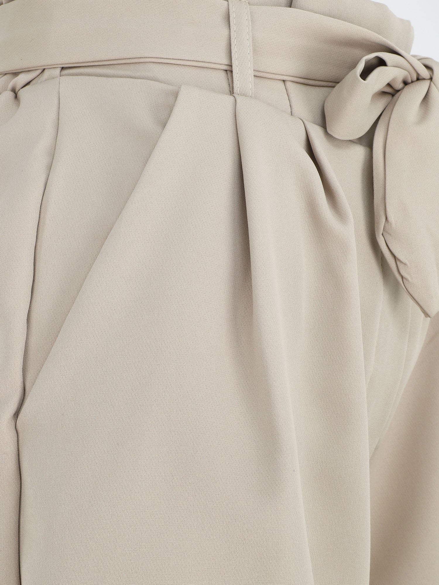 Short paperbag uni - Beige - 3