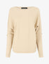 Pull uni à boutons décoratifs aux manches - Beige - 1
