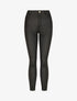 Pantalon slim effet ciré - Noir - 6