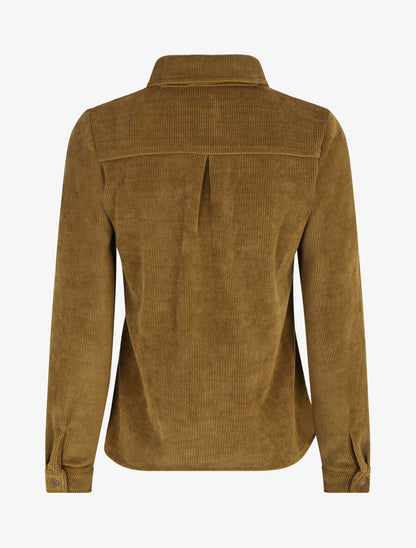Surchemise en velours cotelé - Kaki - 2