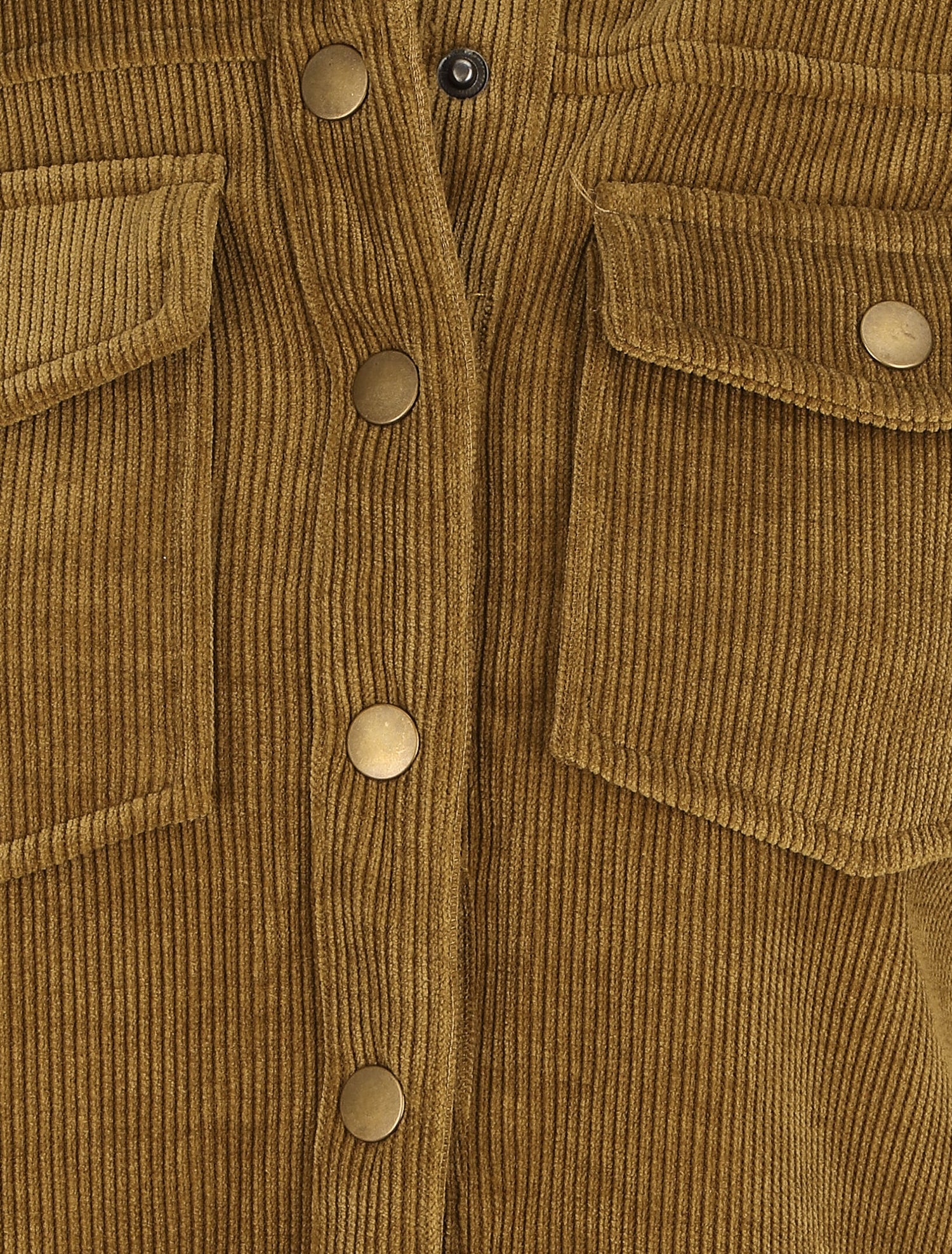 Surchemise en velours cotelé - Kaki - 3