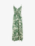 Robe longue imprimé feuillage - Beige - 1