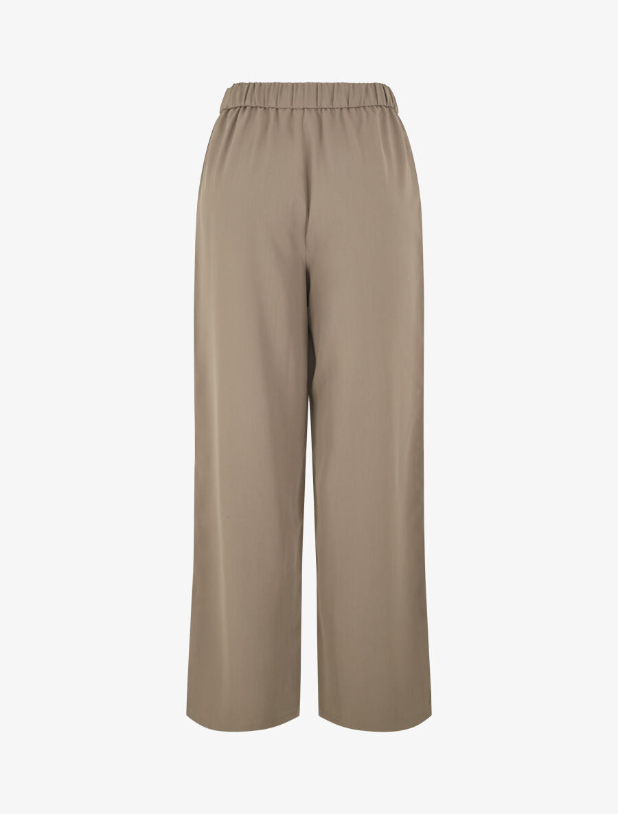 Pantalon ample à double boucles dorées - Kaki - 2