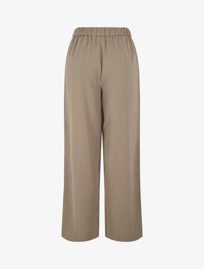 Pantalon ample à double boucles dorées - Kaki - 2
