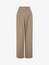 Pantalon ample à détail doré - Taupe - 5