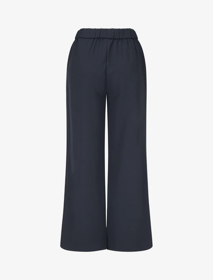 Pantalon ample à boucle style noeud - Marine - 2