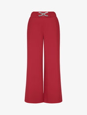 Pantalon ample à boucle style noeud - Rouge - 1