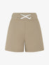 Short droit taille haute à boucle style noeud - Taupe - 4