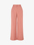 Pantalon ample effet lin à 2 boutons - Vieux rose - 4