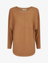 Pull uni à manches chauves-souris - Camel - 4