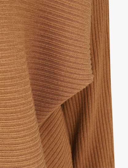 Pull uni à manches chauves-souris - Camel - 3